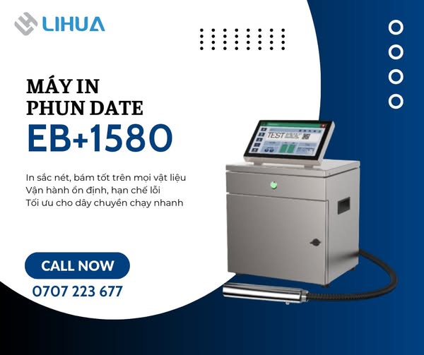 Máy in phun date EB+1580 do Lihua Việt Nam cung cấp